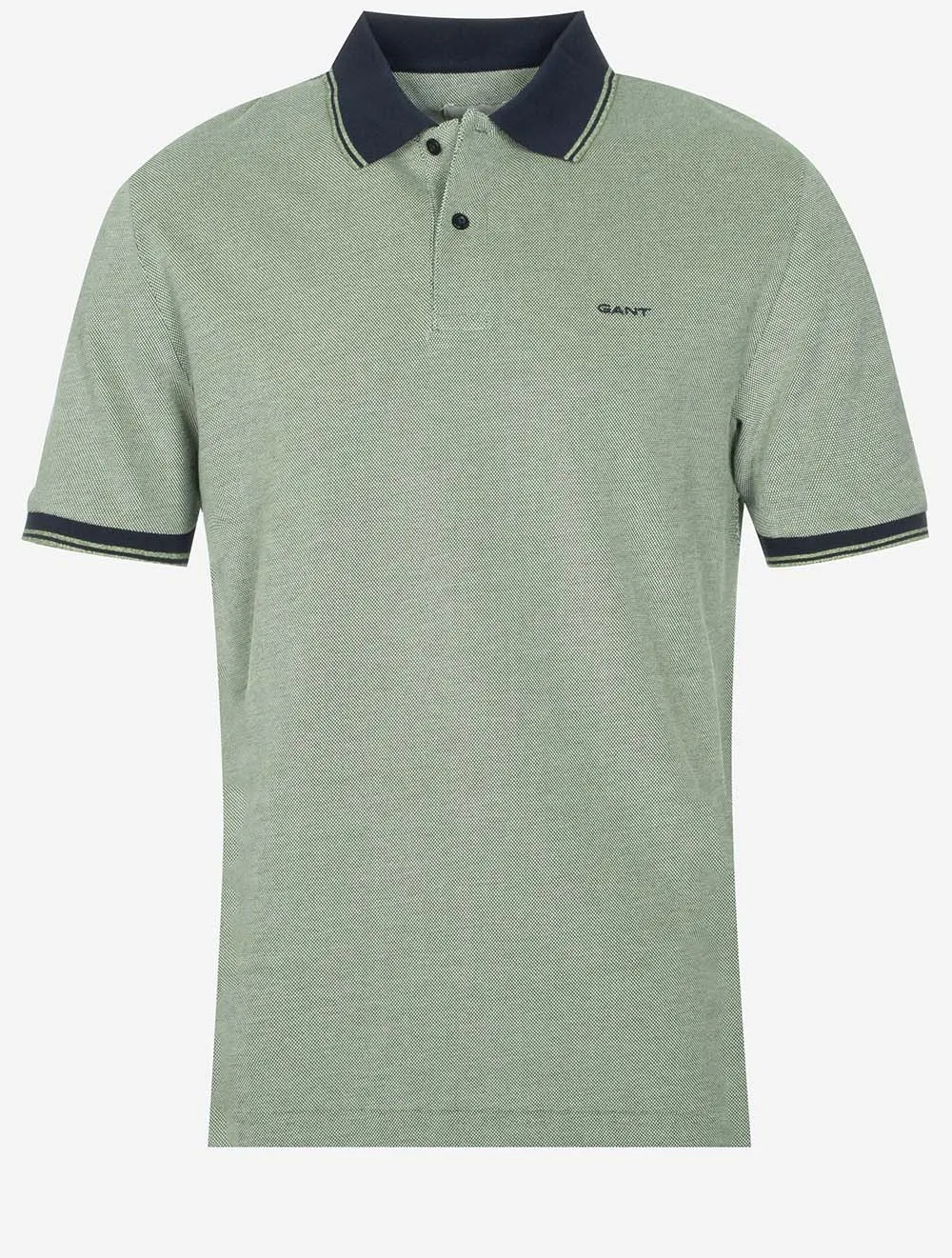 4 Colour Oxford Short Sleeve Pique Polo Pine Green