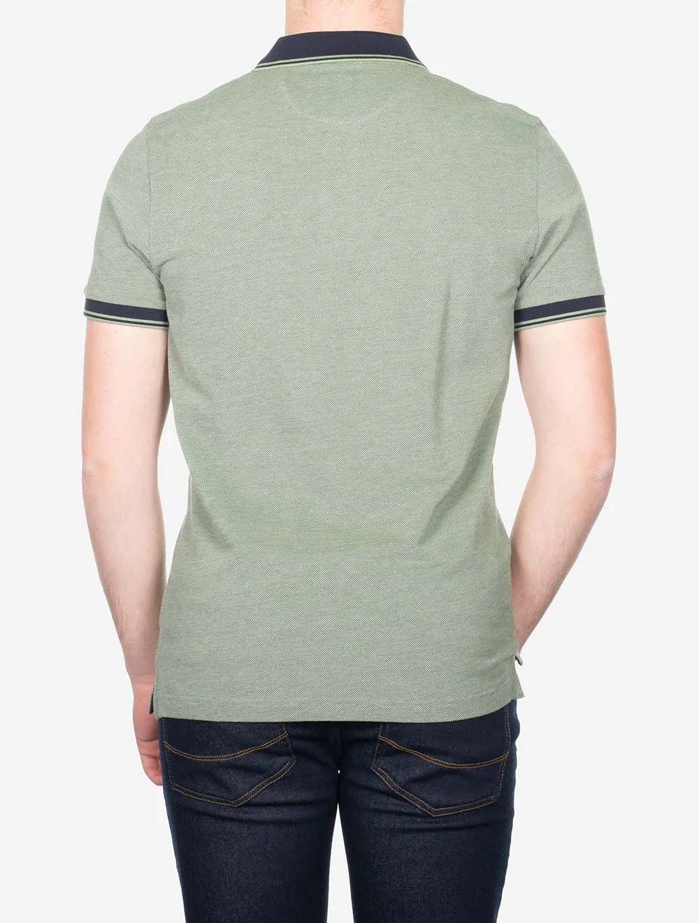 4 Colour Oxford Short Sleeve Pique Polo Pine Green