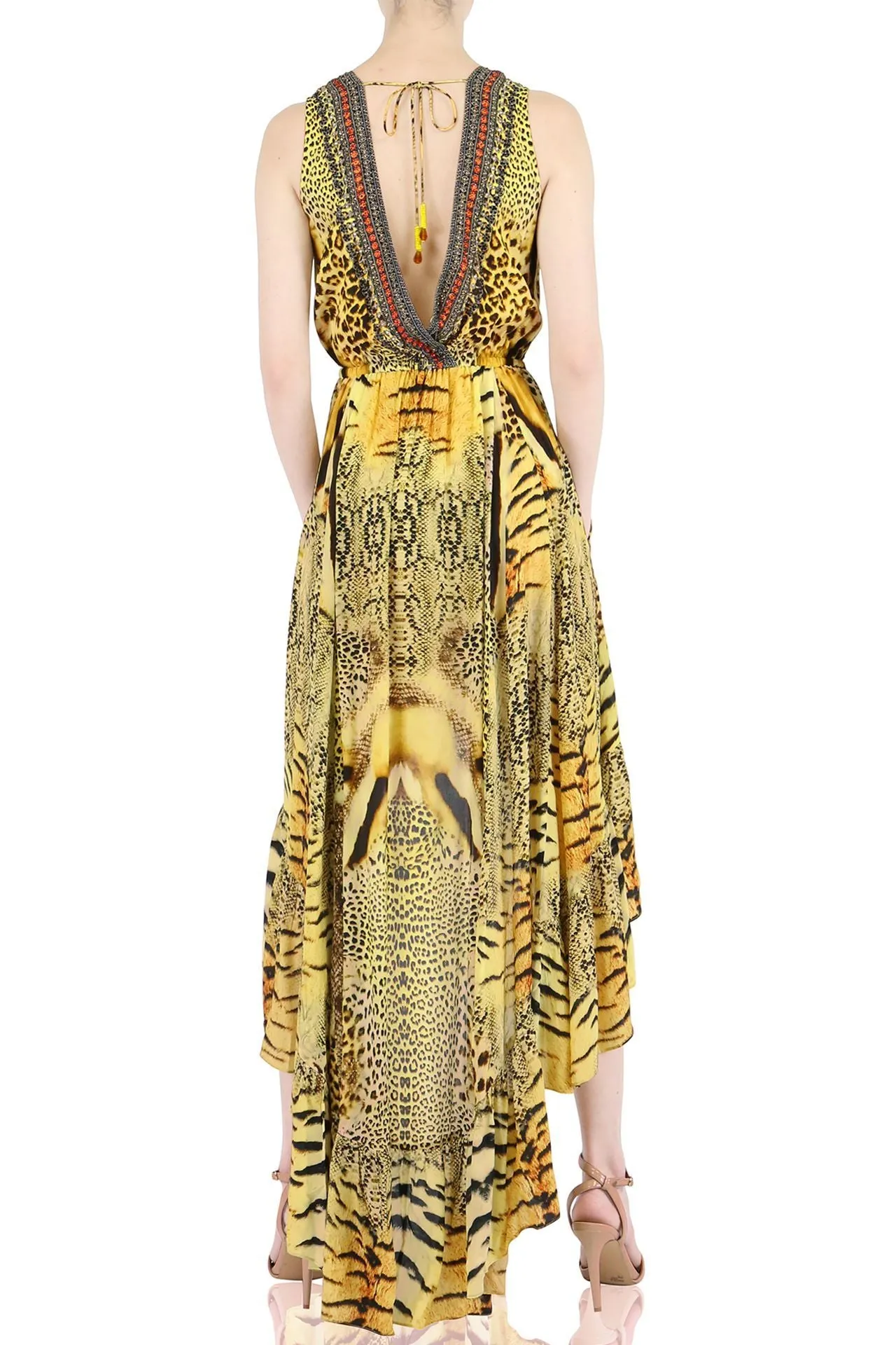 Animal print Hi-Low Dress