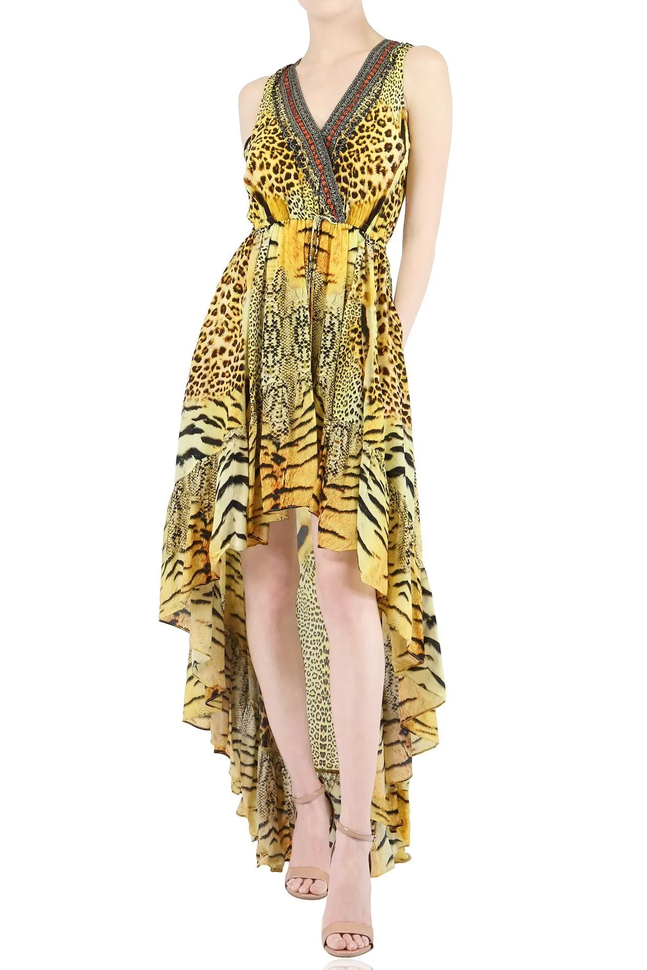 Animal print Hi-Low Dress