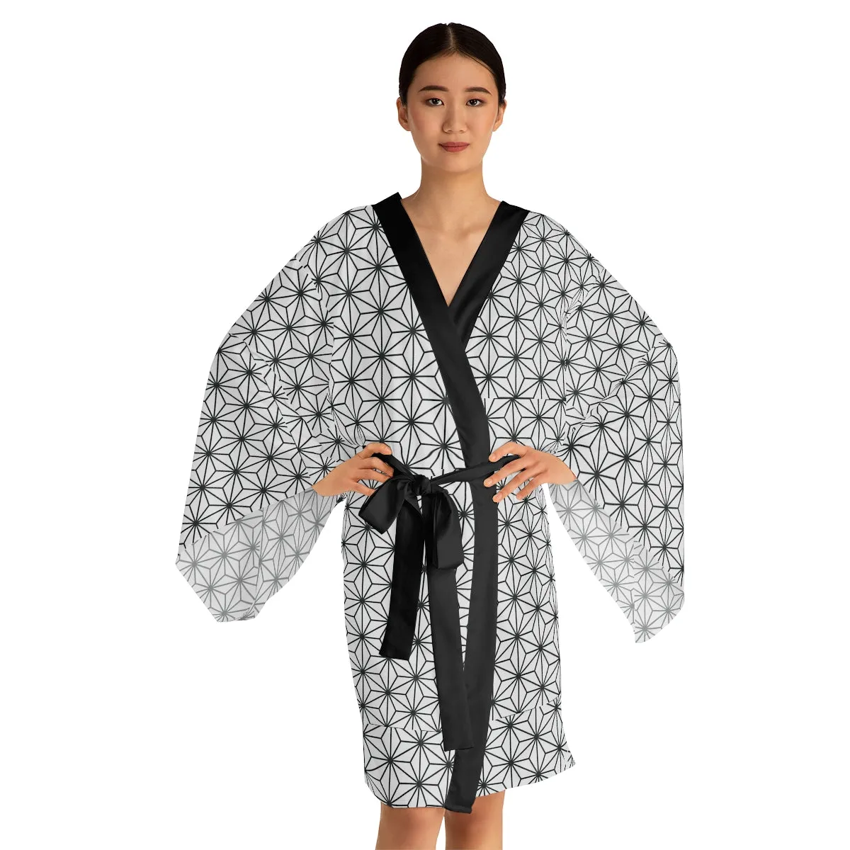 Asanoha Long Sleeve Kimono Robe