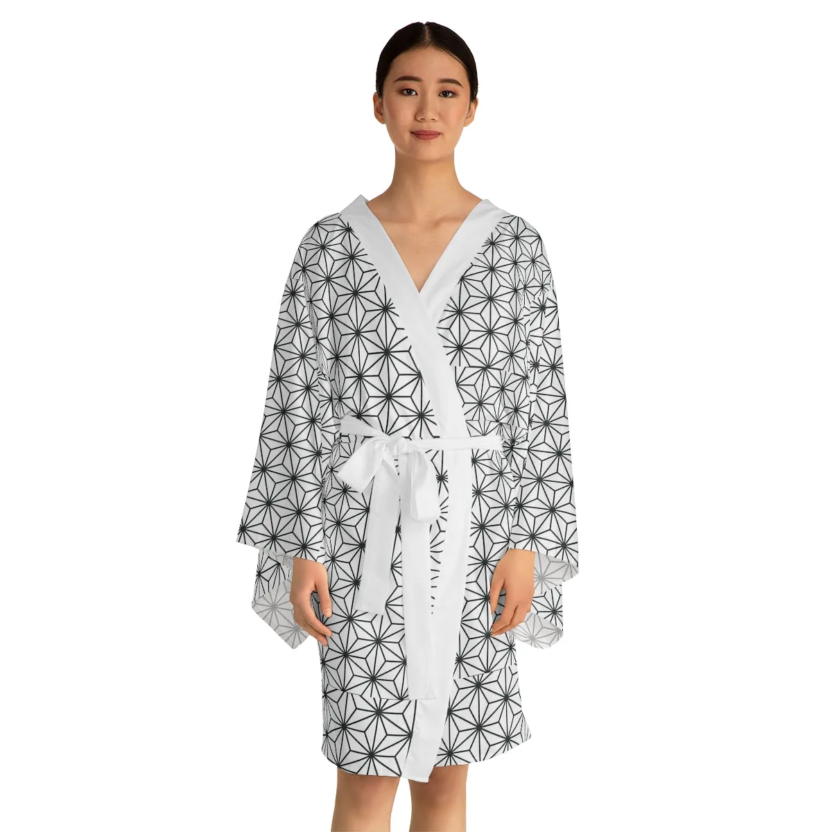 Asanoha Long Sleeve Kimono Robe