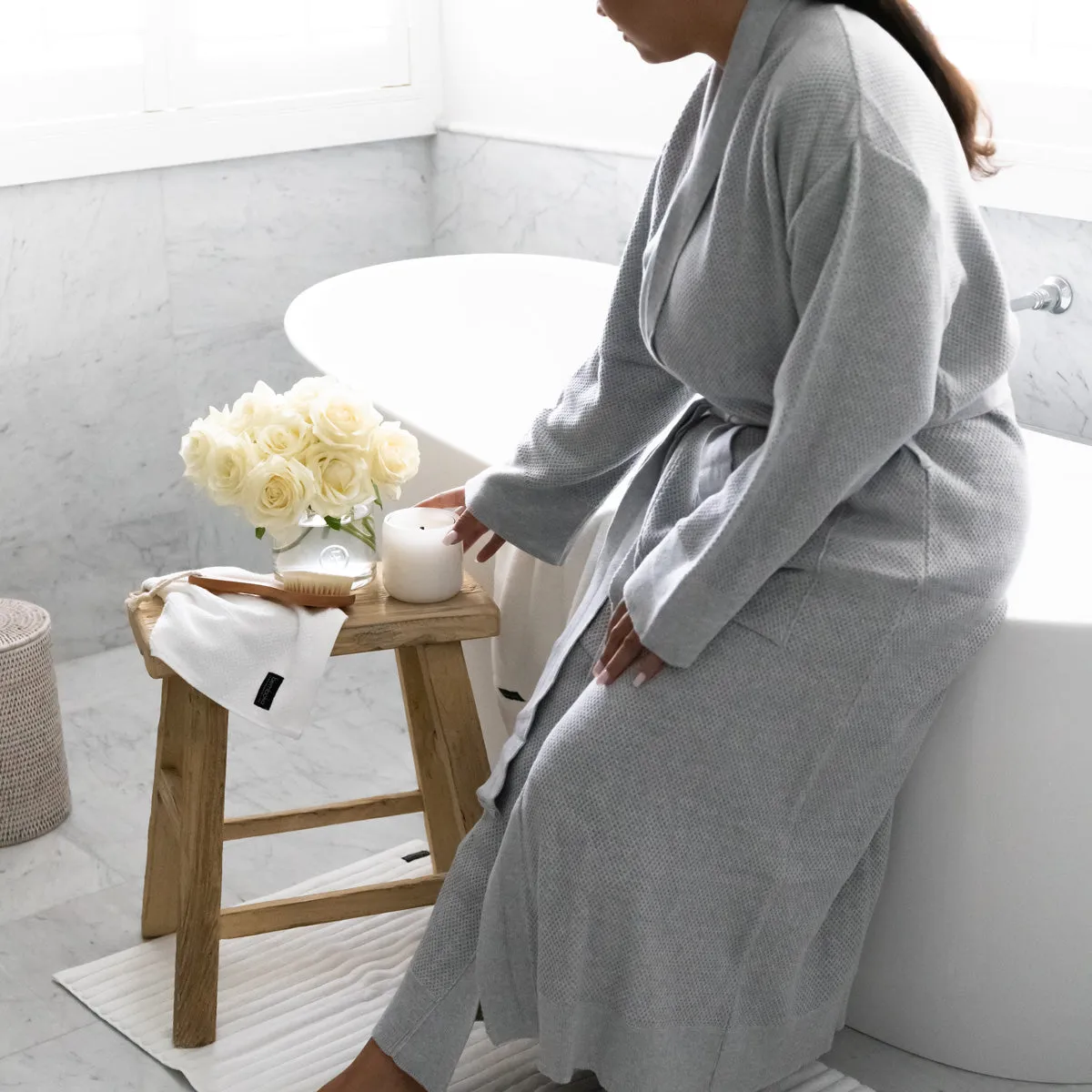 Bemboka Cotton Bathrobes Dove