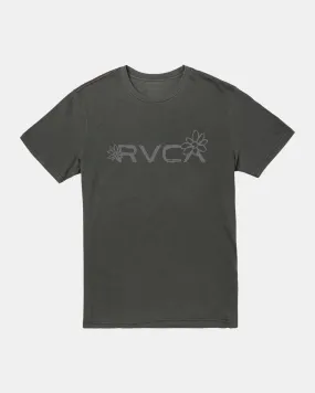 Big RVCA Bloom Tee - Pirate Black