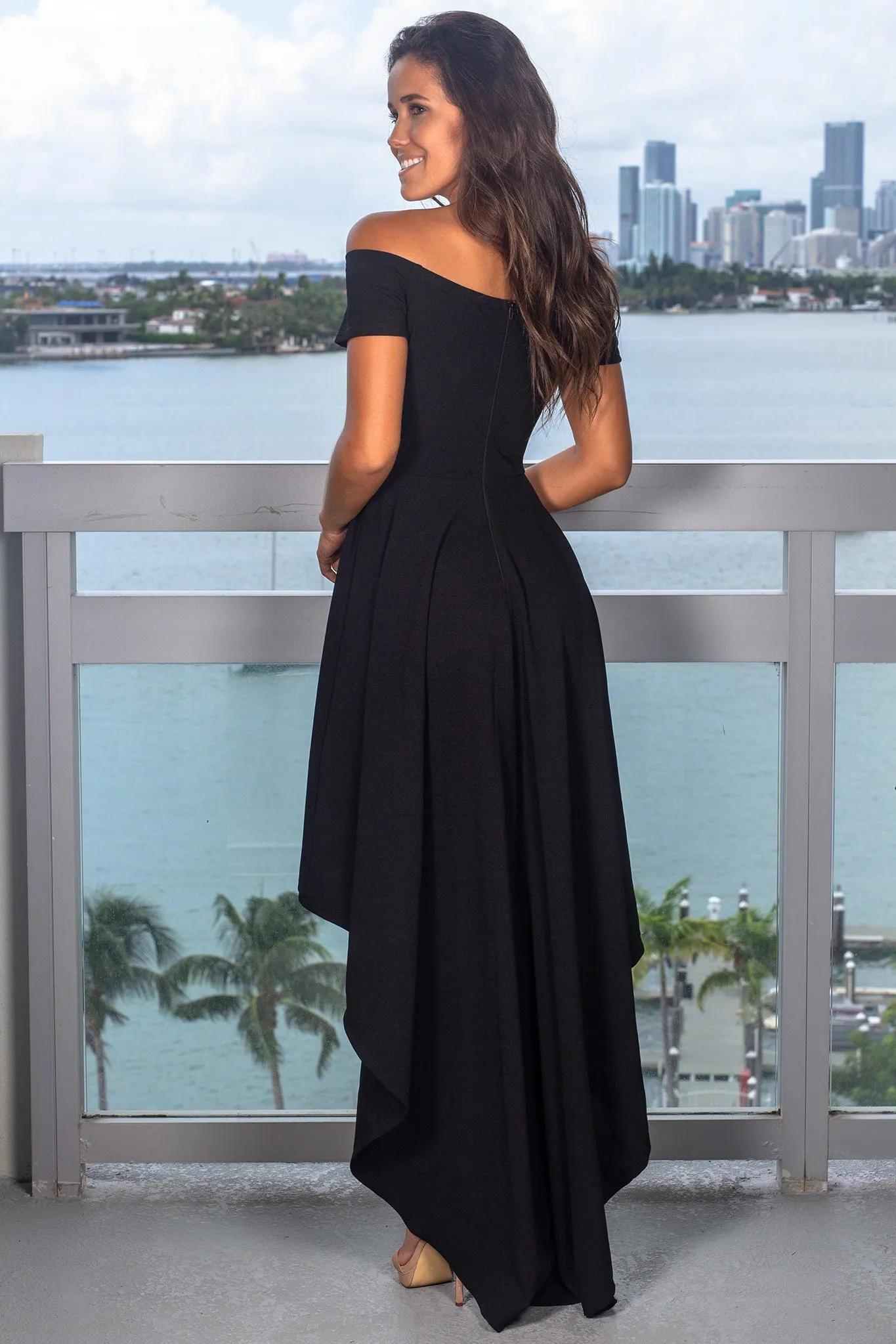 Black High Low Dress