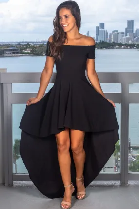 Black High Low Dress