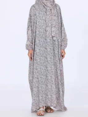 Brown Viscose Salah Robe - AL-LK-856