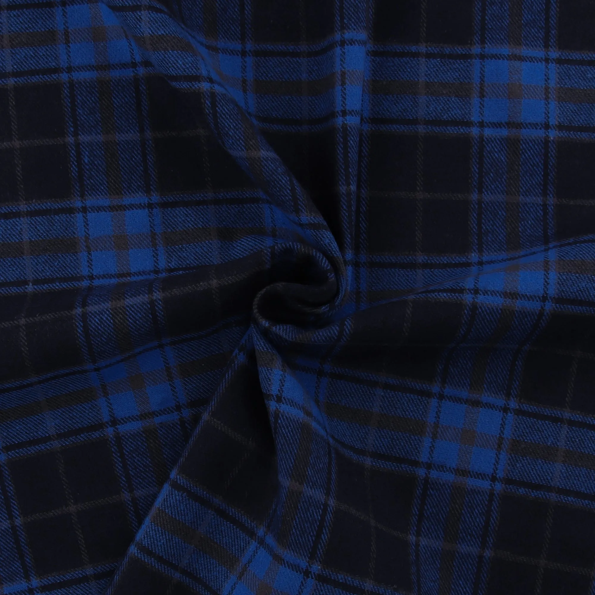 Brushed Cotton Plaid - NOAH - 015 - Blue