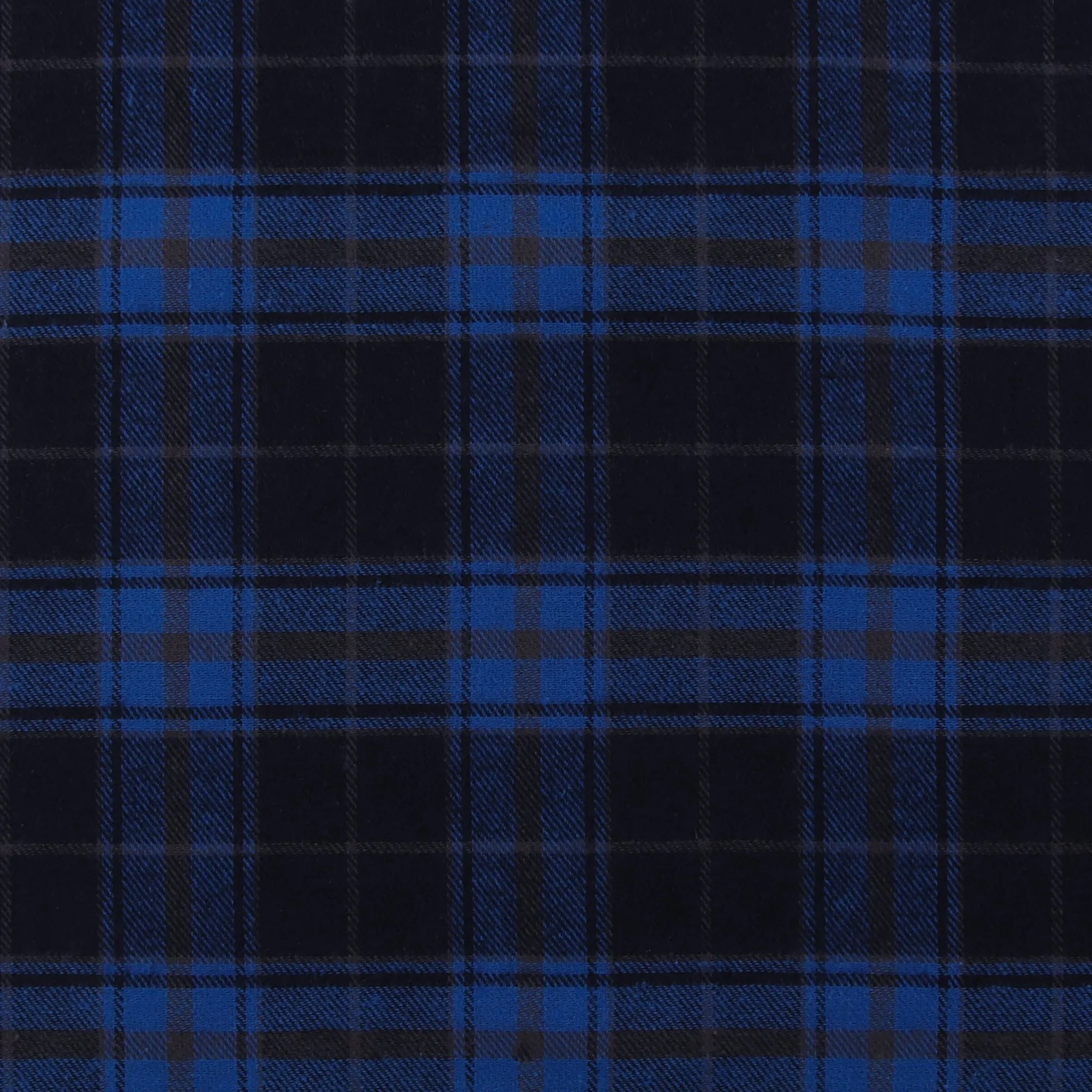 Brushed Cotton Plaid - NOAH - 015 - Blue