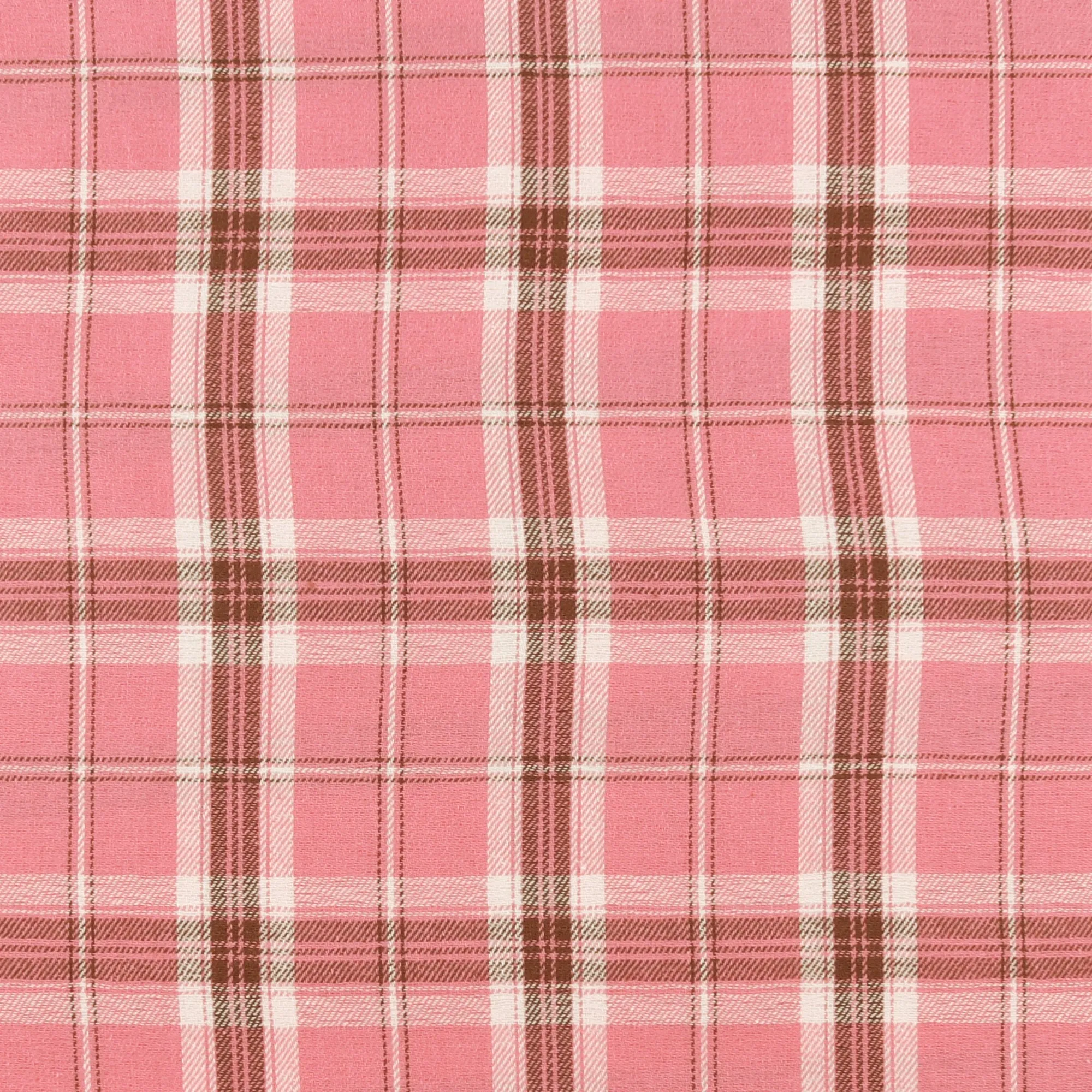 Brushed Cotton Plaid - NOAH - 027 - Pink