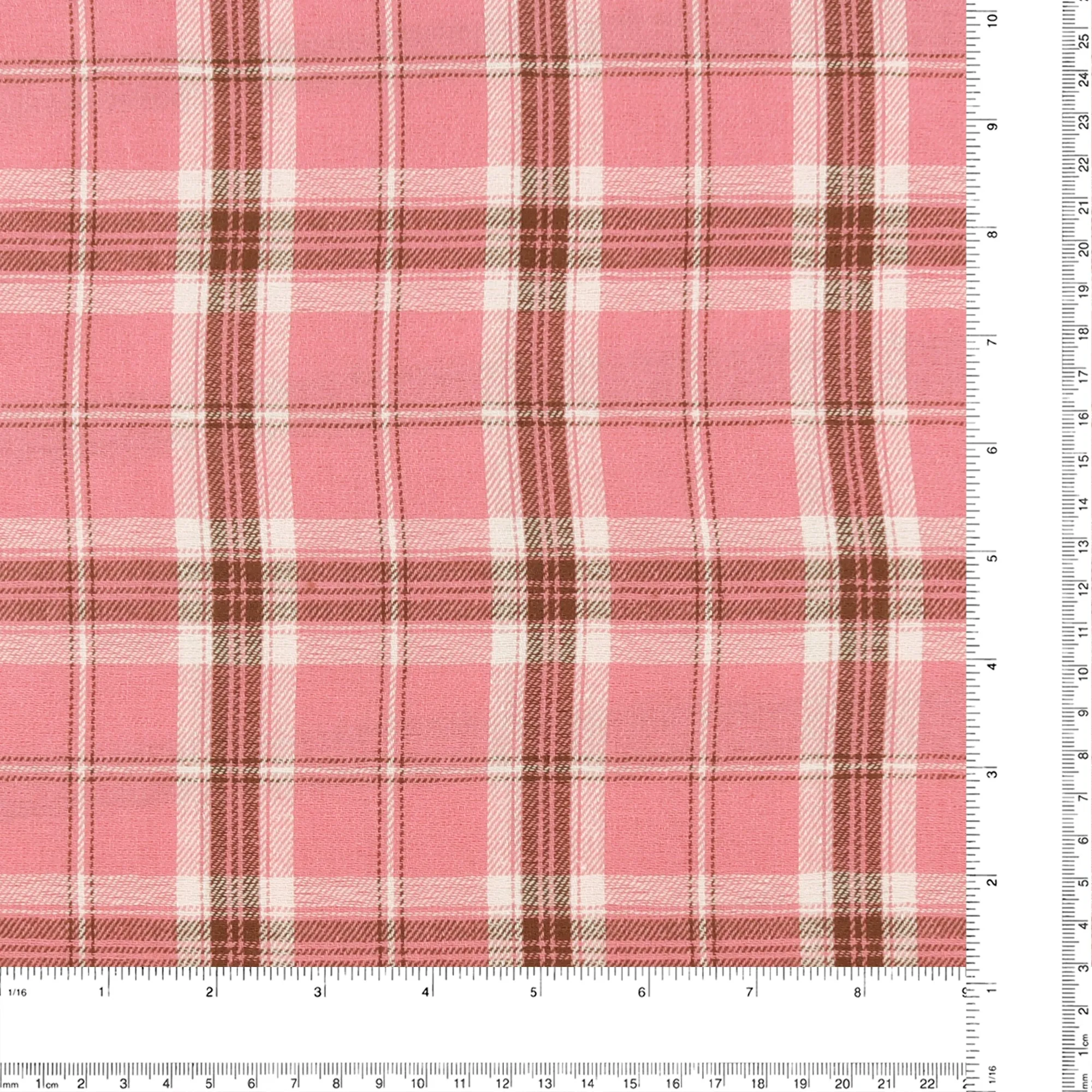 Brushed Cotton Plaid - NOAH - 027 - Pink