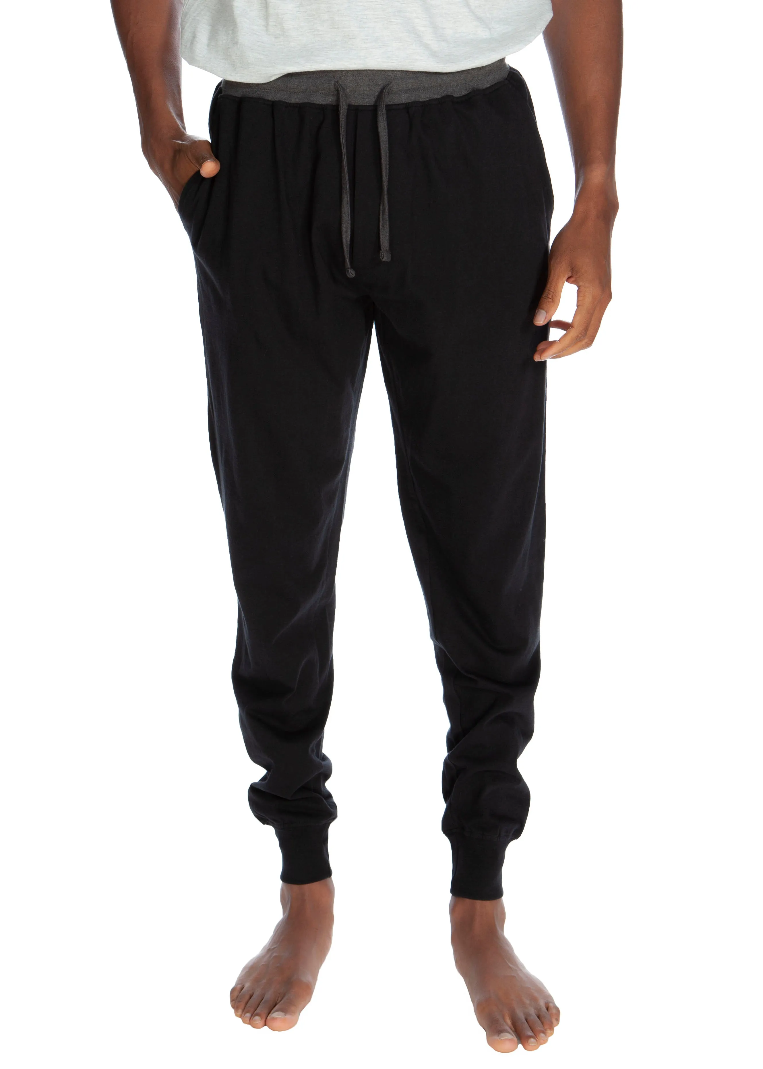 Contrasted Waistband Cuffed Jogger