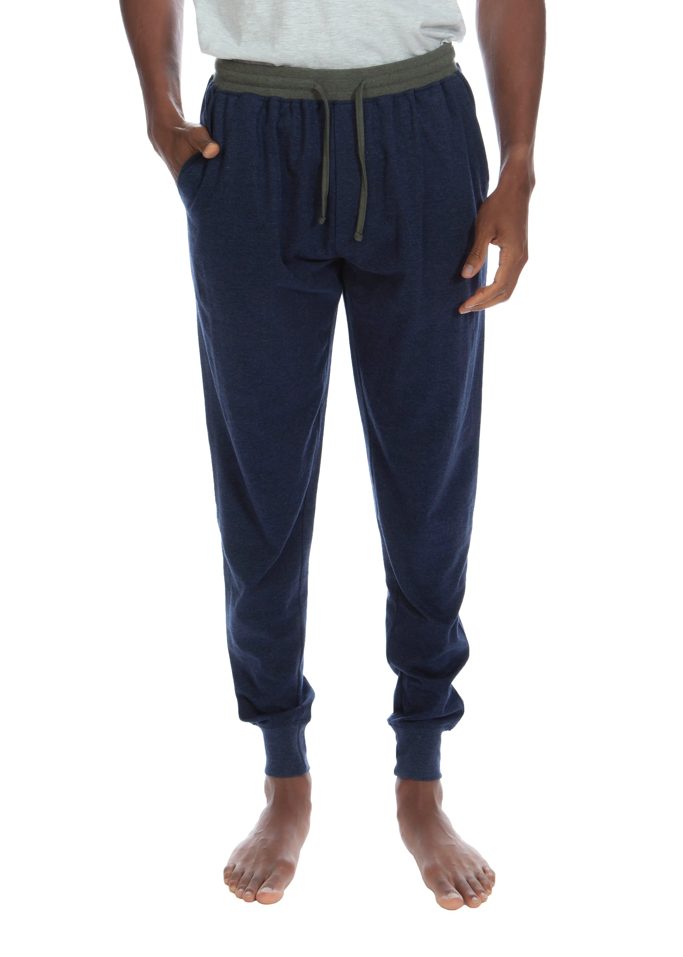 Contrasted Waistband Cuffed Jogger