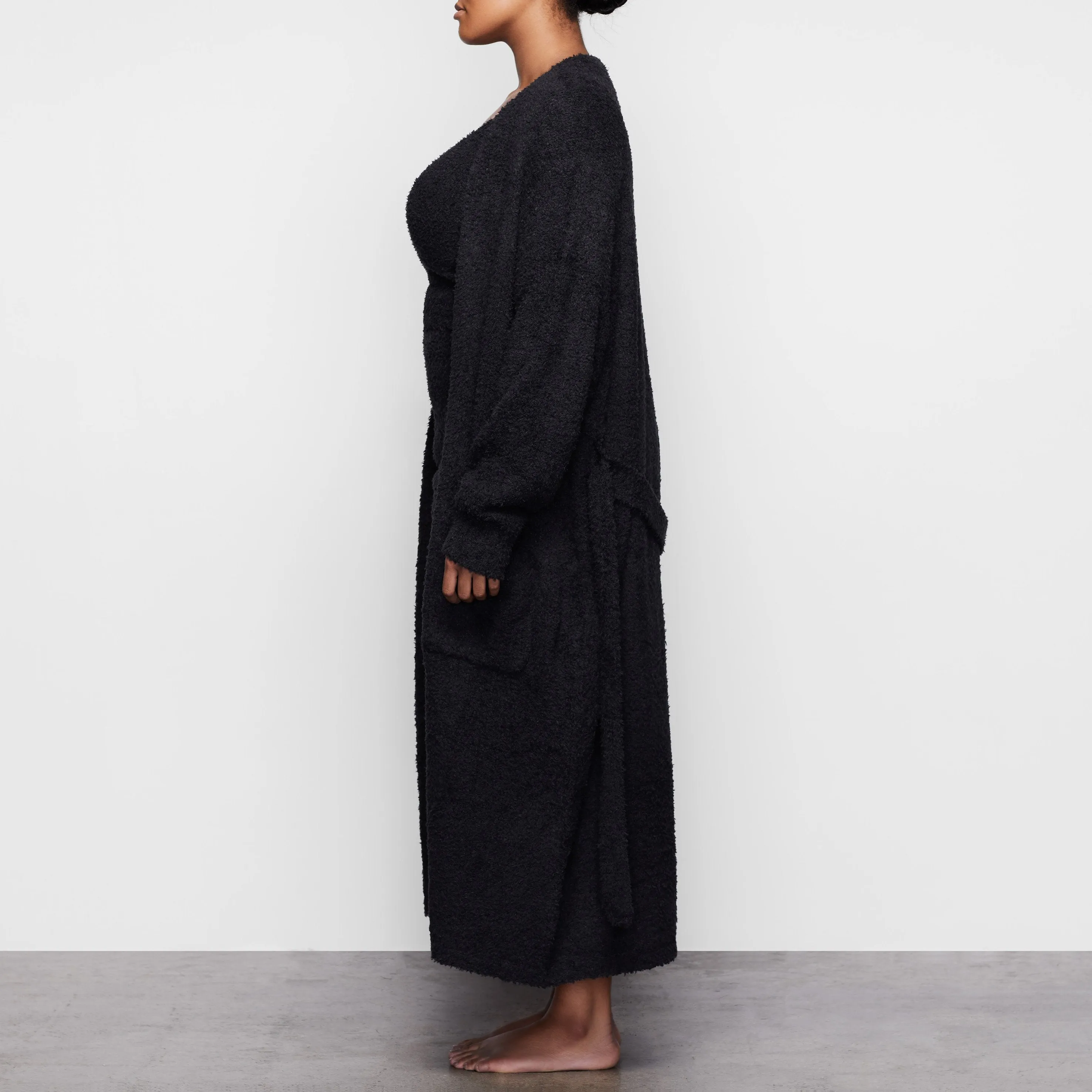 COZY KNIT ROBE  | ONYX