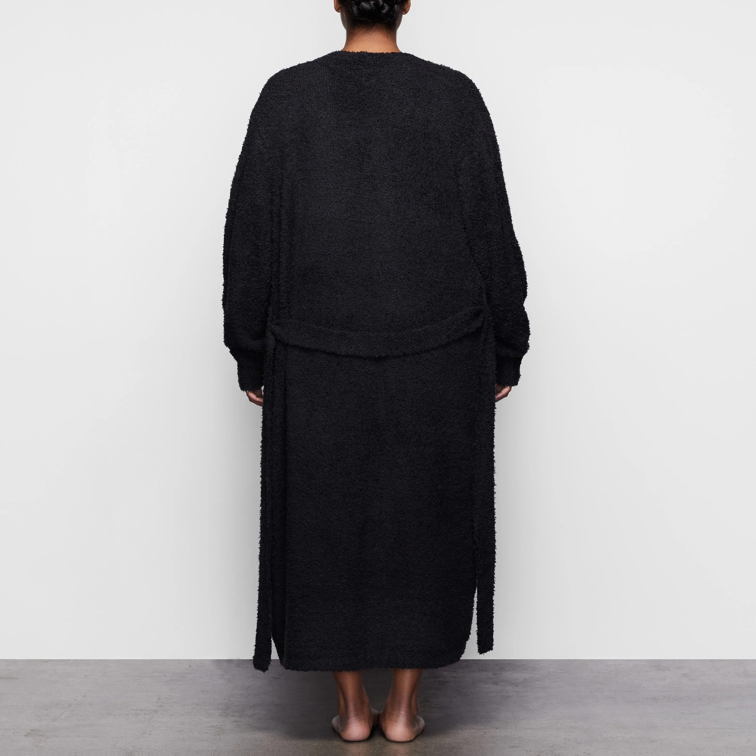 COZY KNIT ROBE  | ONYX