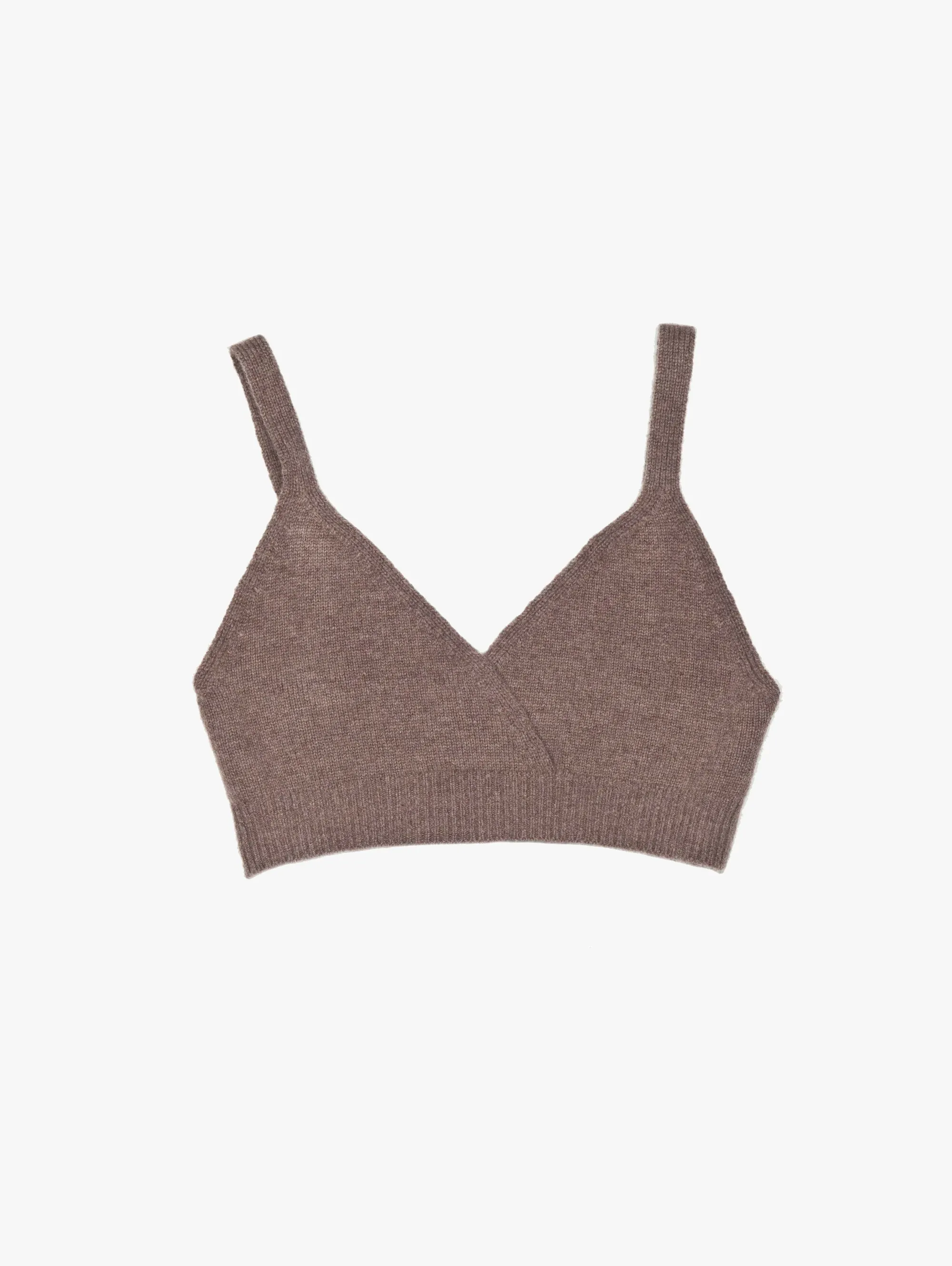 Cross Front Cashmere Bralet