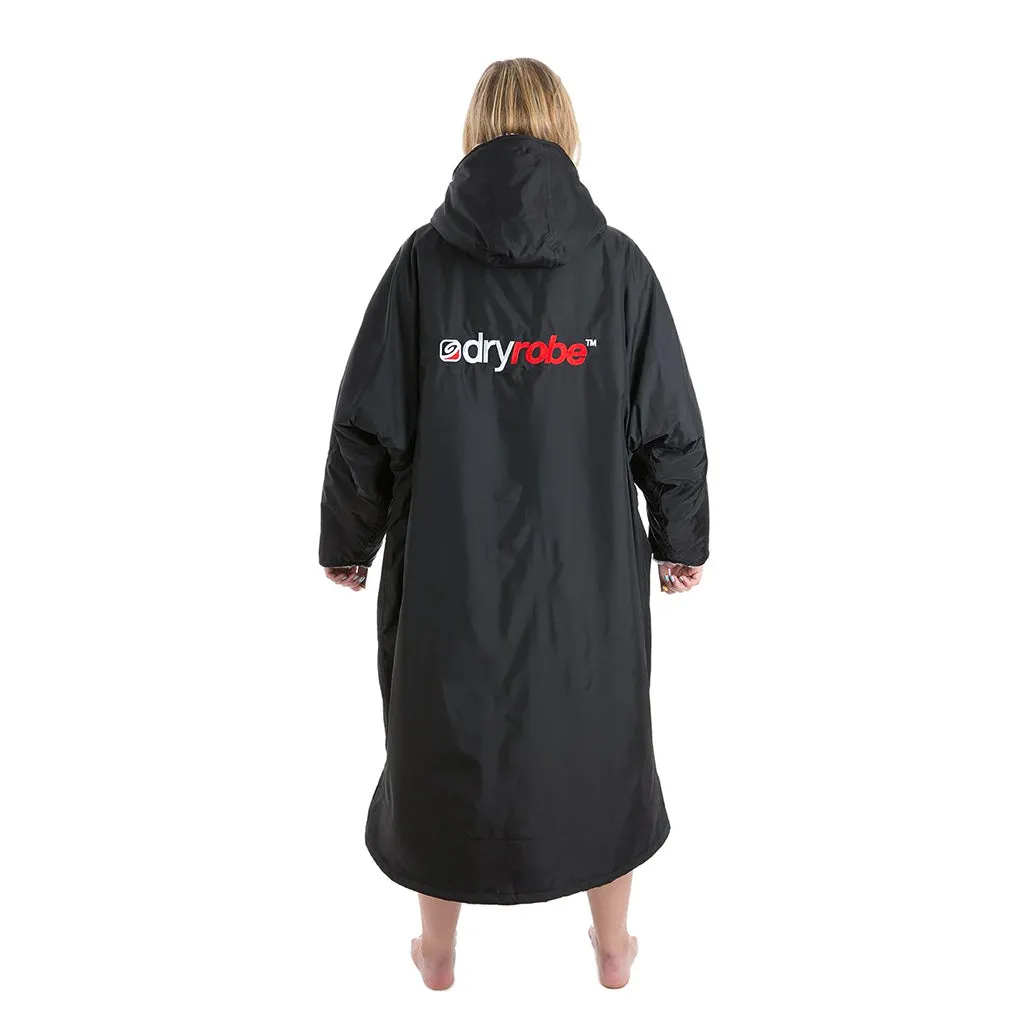 Dryrobe® Advanced Long Sleeve Changing Robe - Black/Grey