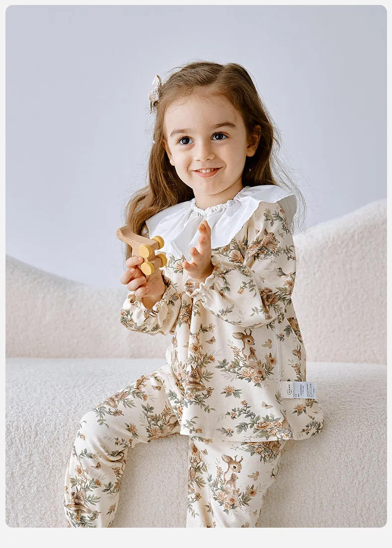 Girls' Fawn Long Sleeve Loungewear