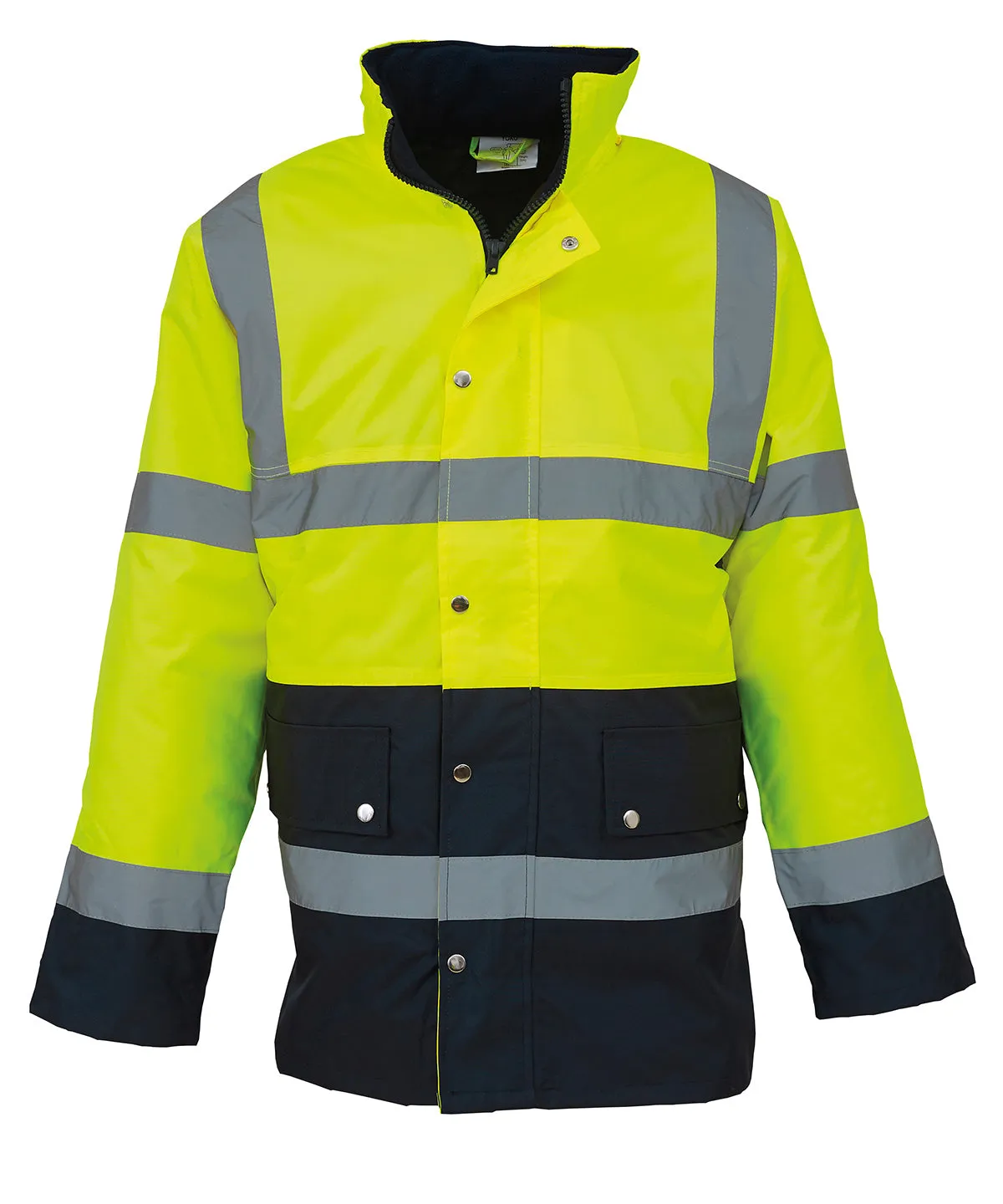 Hi-vis two-tone motorway jacket (HVP302)