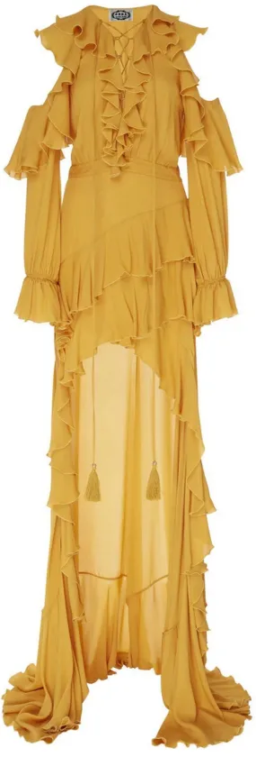 High Low Ruffle Dress