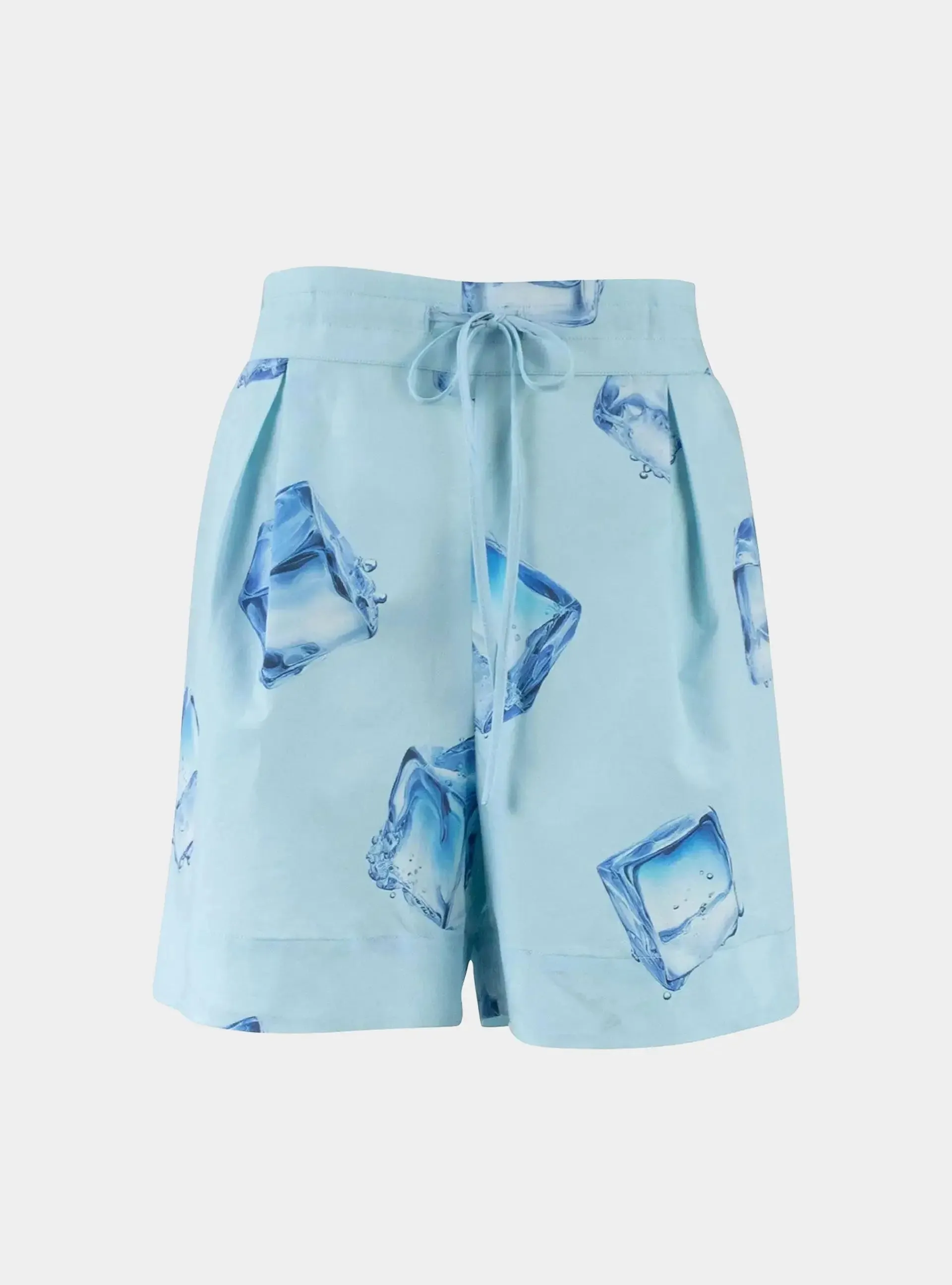 InStyle Cotton Poplin Shorts Ice Cubes