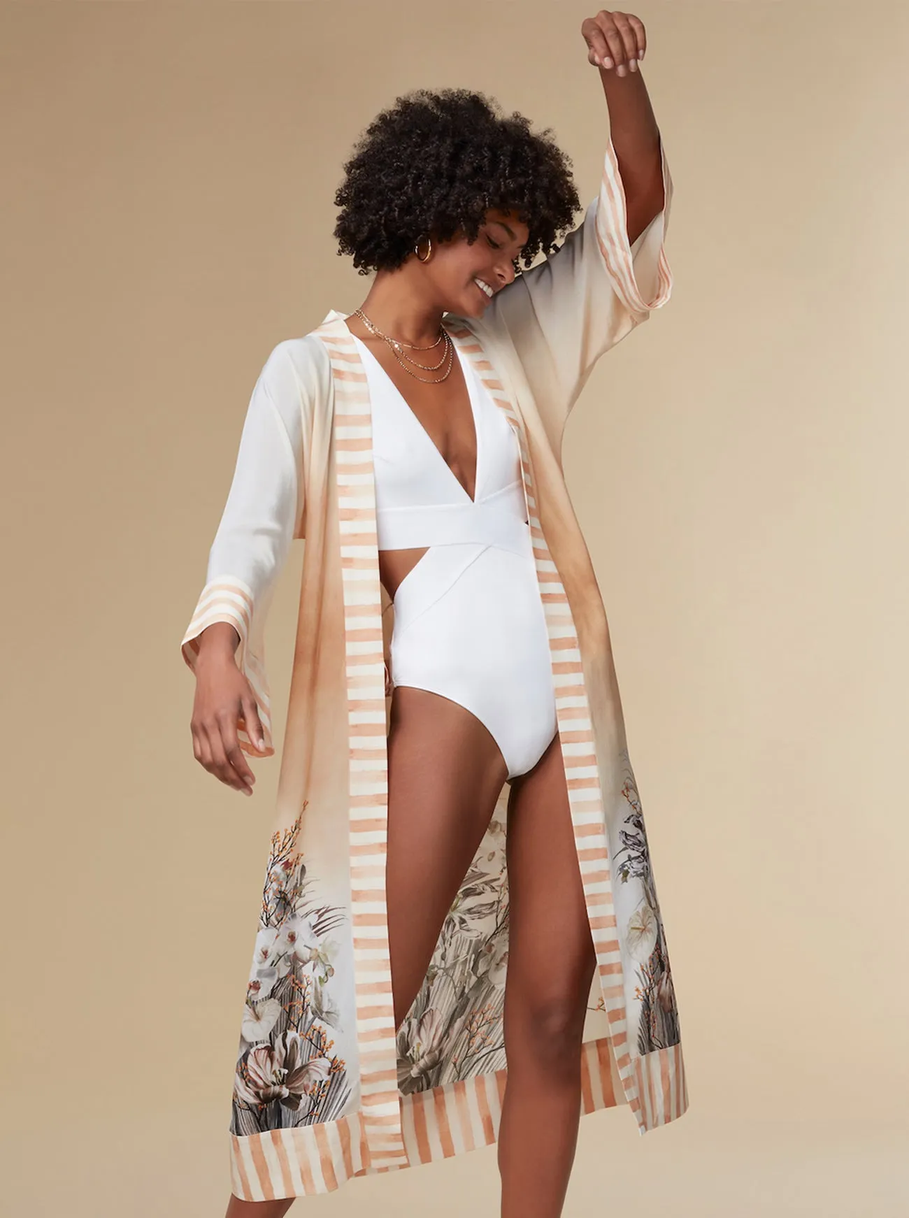 Josephine Silk Kimono Robe