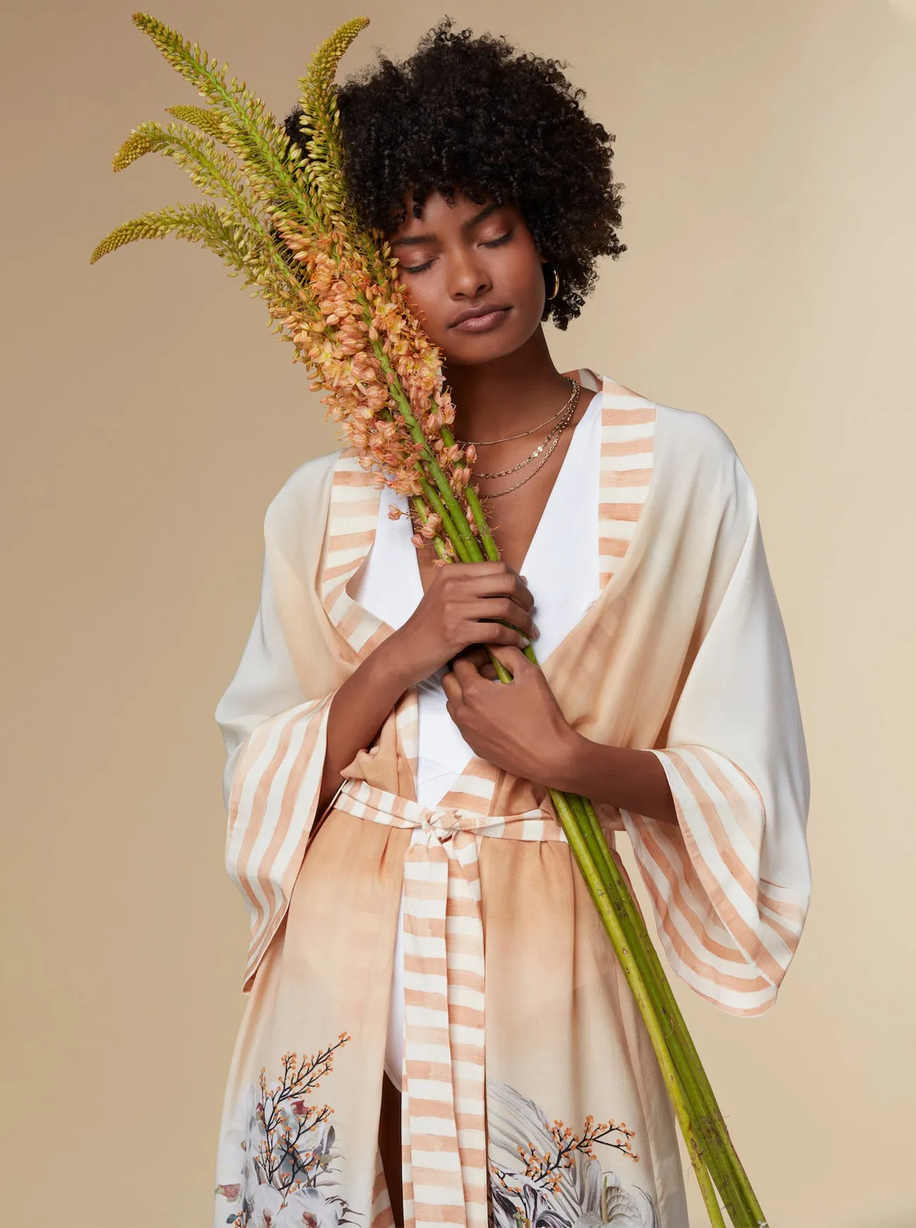 Josephine Silk Kimono Robe