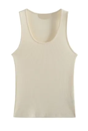 'Juliet' Sleeveless Round-Neck Tank Top (3 Colors)