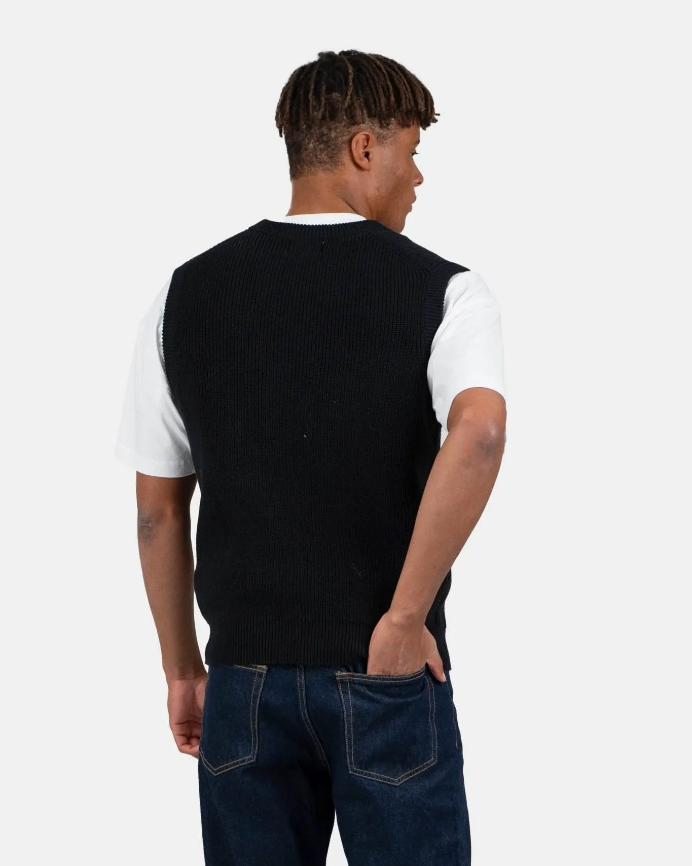 Knitted Vest Black