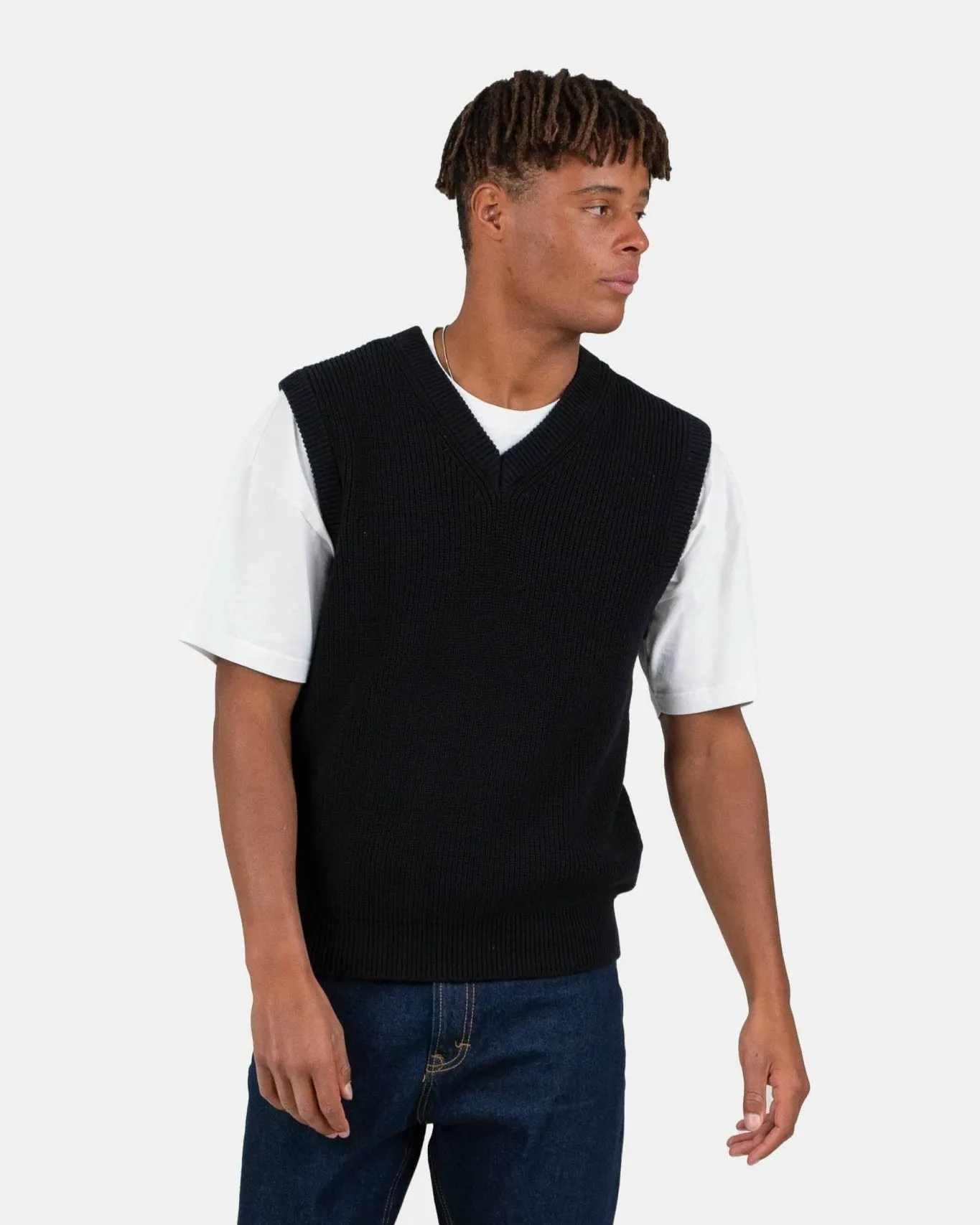 Knitted Vest Black