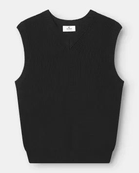 Knitted Vest Black