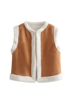 'Leilanie' Sleeveless Fleeced Vest