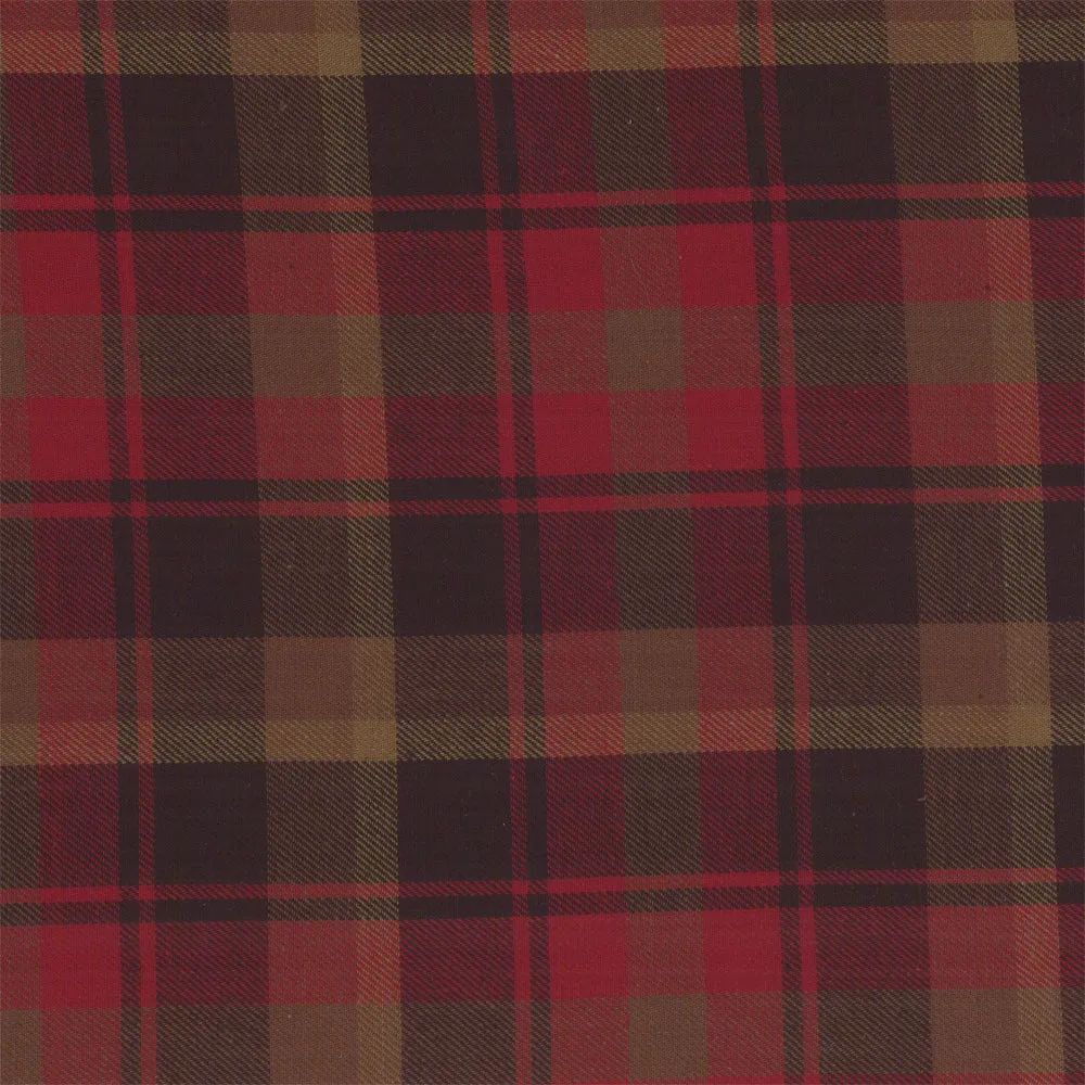 LONDON brushed plaid - Canadian Maple Leaf