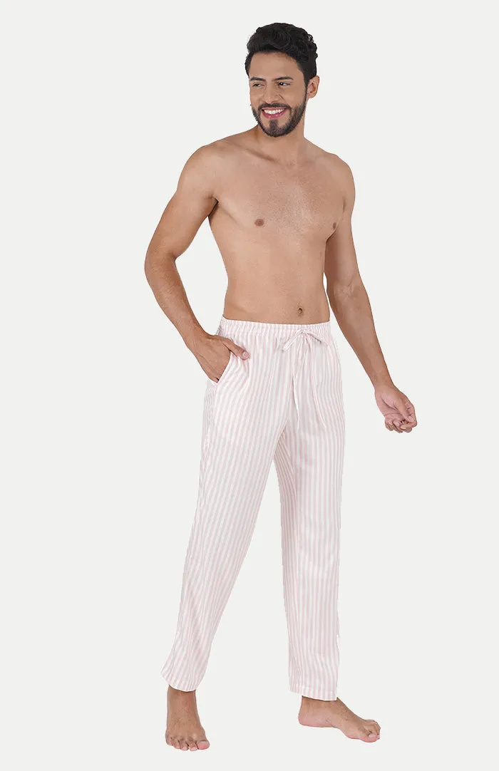 Mi Amour | Pink Striped Lounge Wear Set