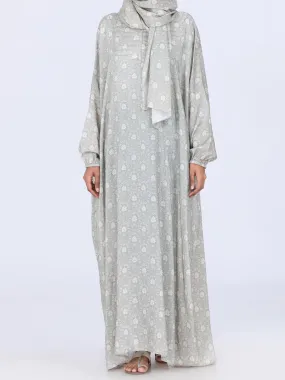 Olive Viscose Salah Robe - AL-LK-857