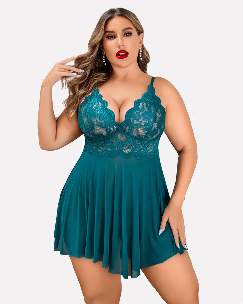 Plus Size Sleepwear Exotic Lace Lingerie Sets