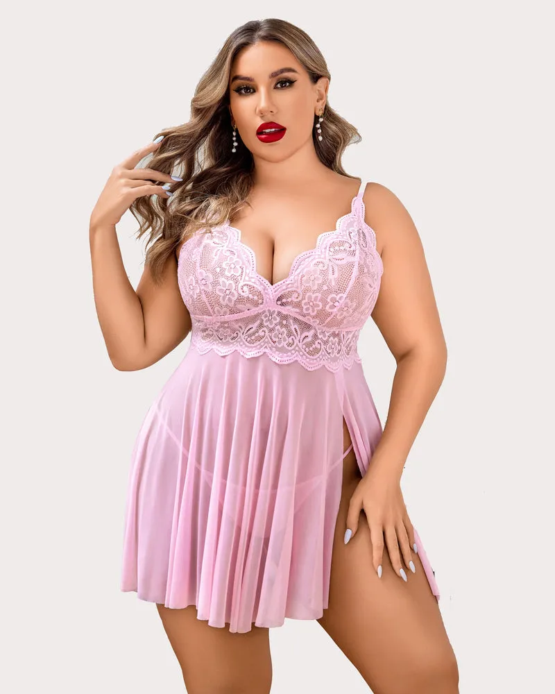 Plus Size Sleepwear Exotic Lace Lingerie Sets