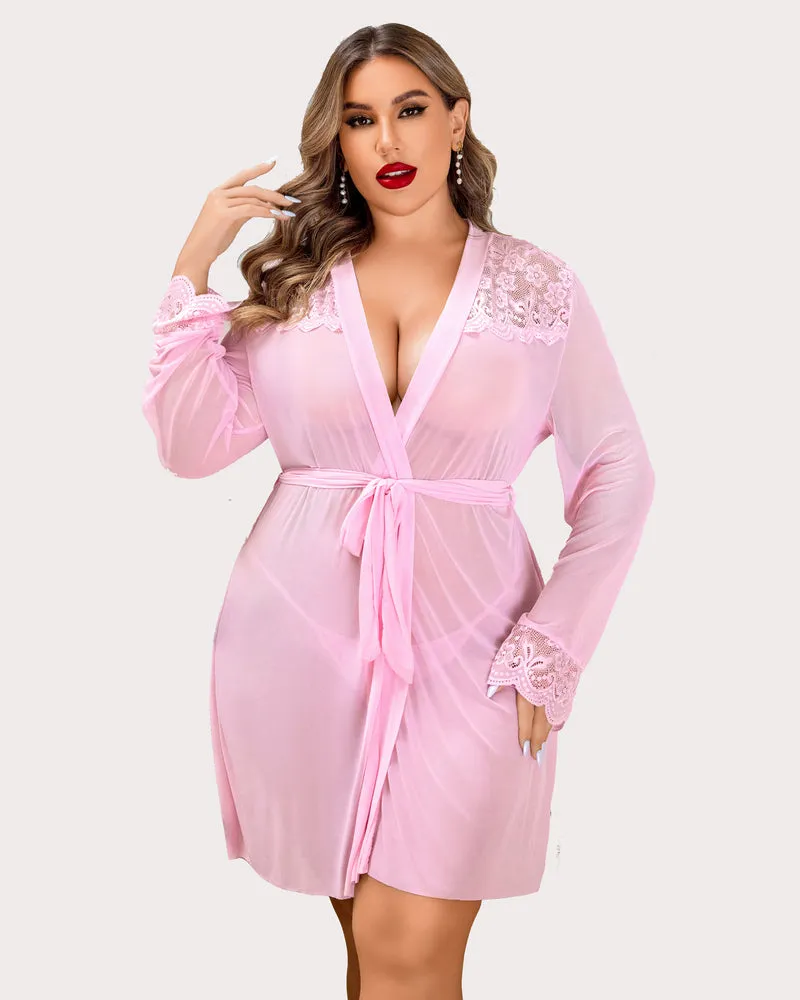 Plus Size Sleepwear Exotic Lace Lingerie Sets