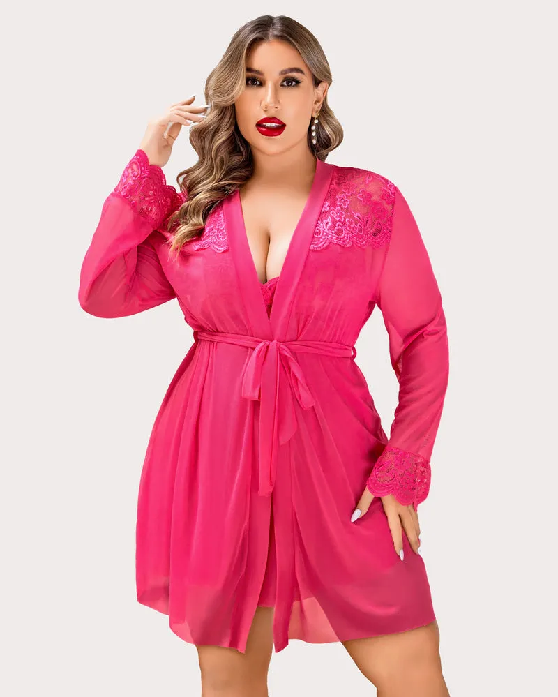 Plus Size Sleepwear Exotic Lace Lingerie Sets