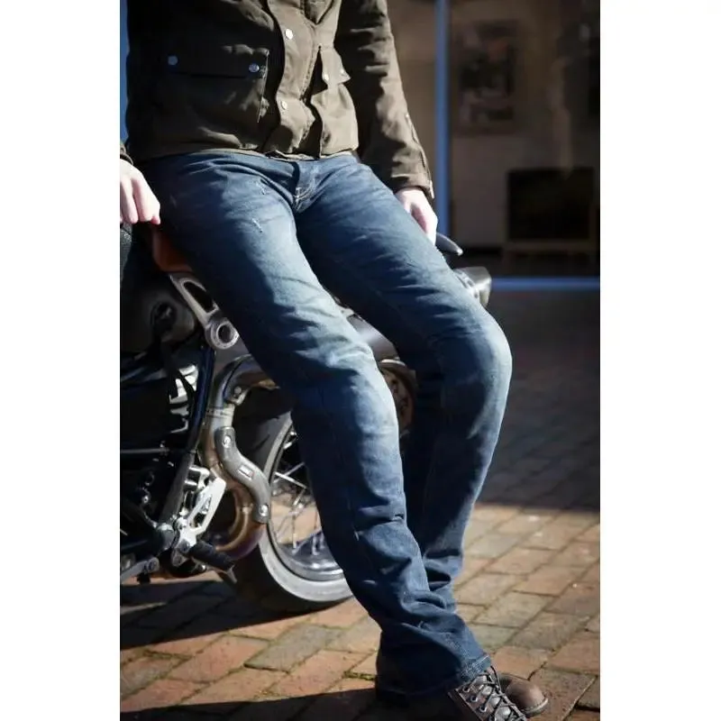 PMJ Legend Cafe Racer Denim Jeans Mid Blue