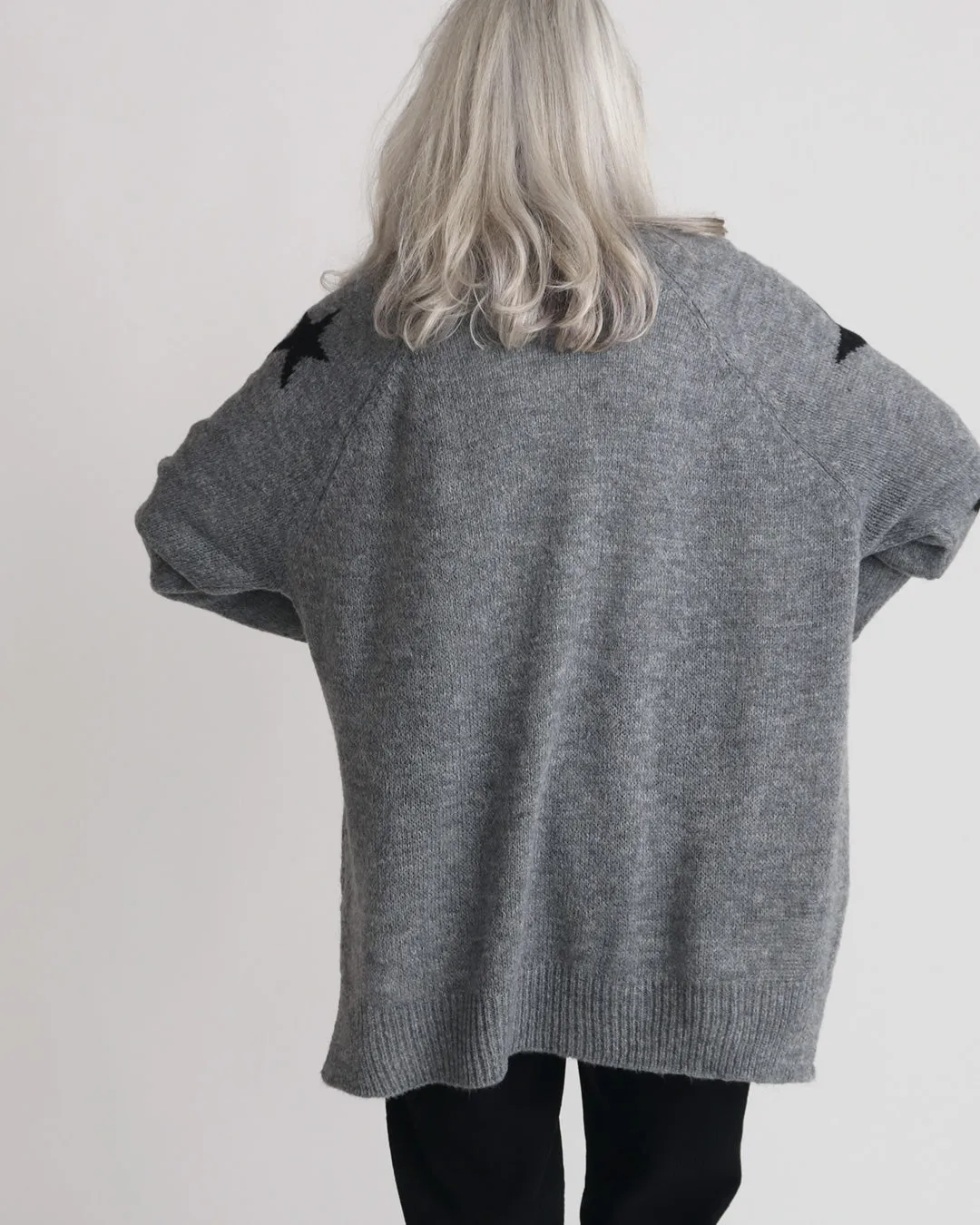 Polly Star Jumper - Grey