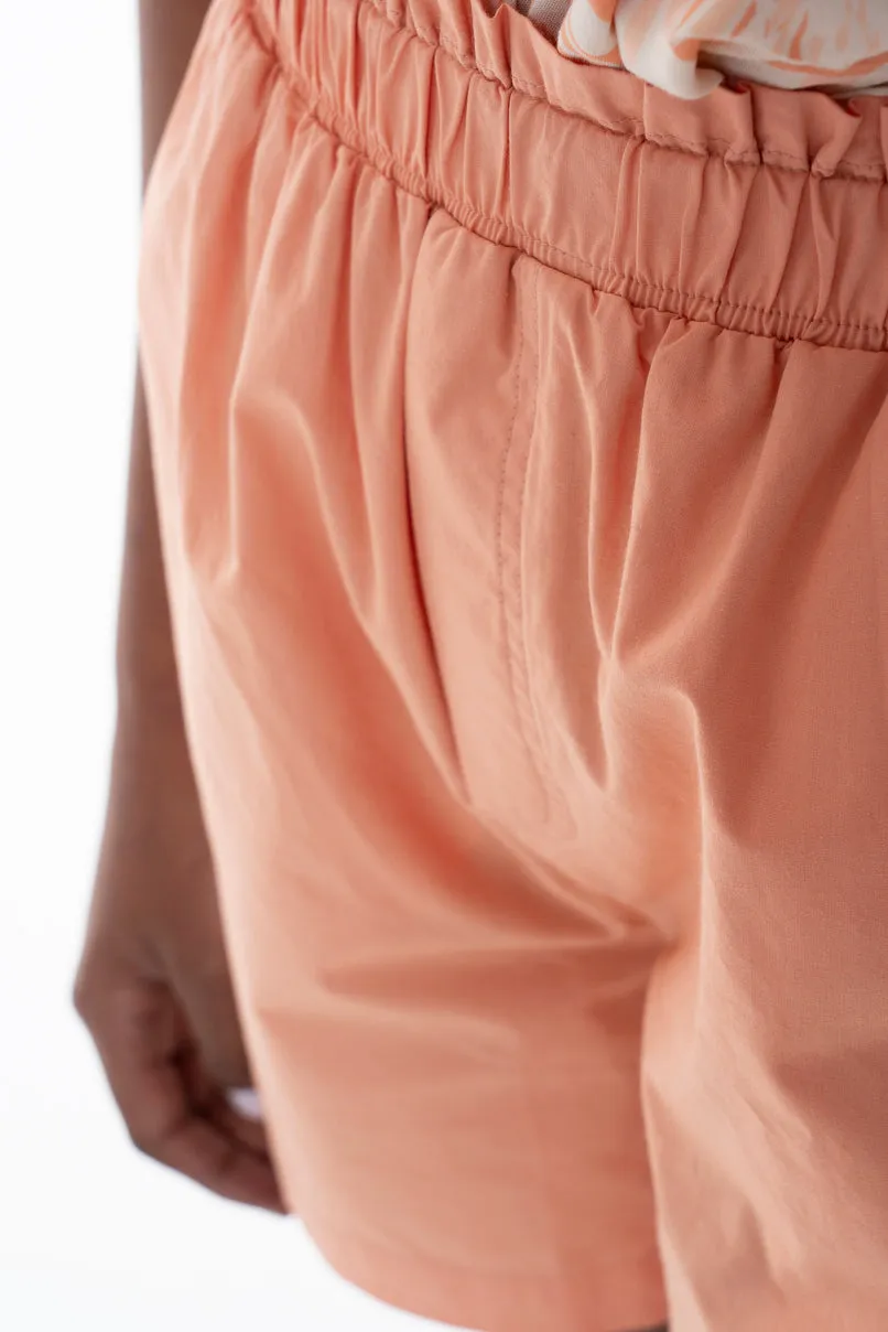 Pull On Shorts _ 151988 _ Peach