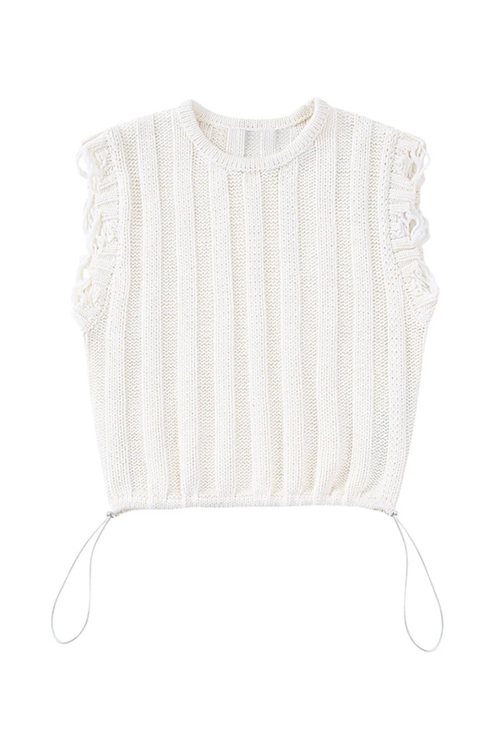 'Selah' Sleeveless Knitted Crop Top