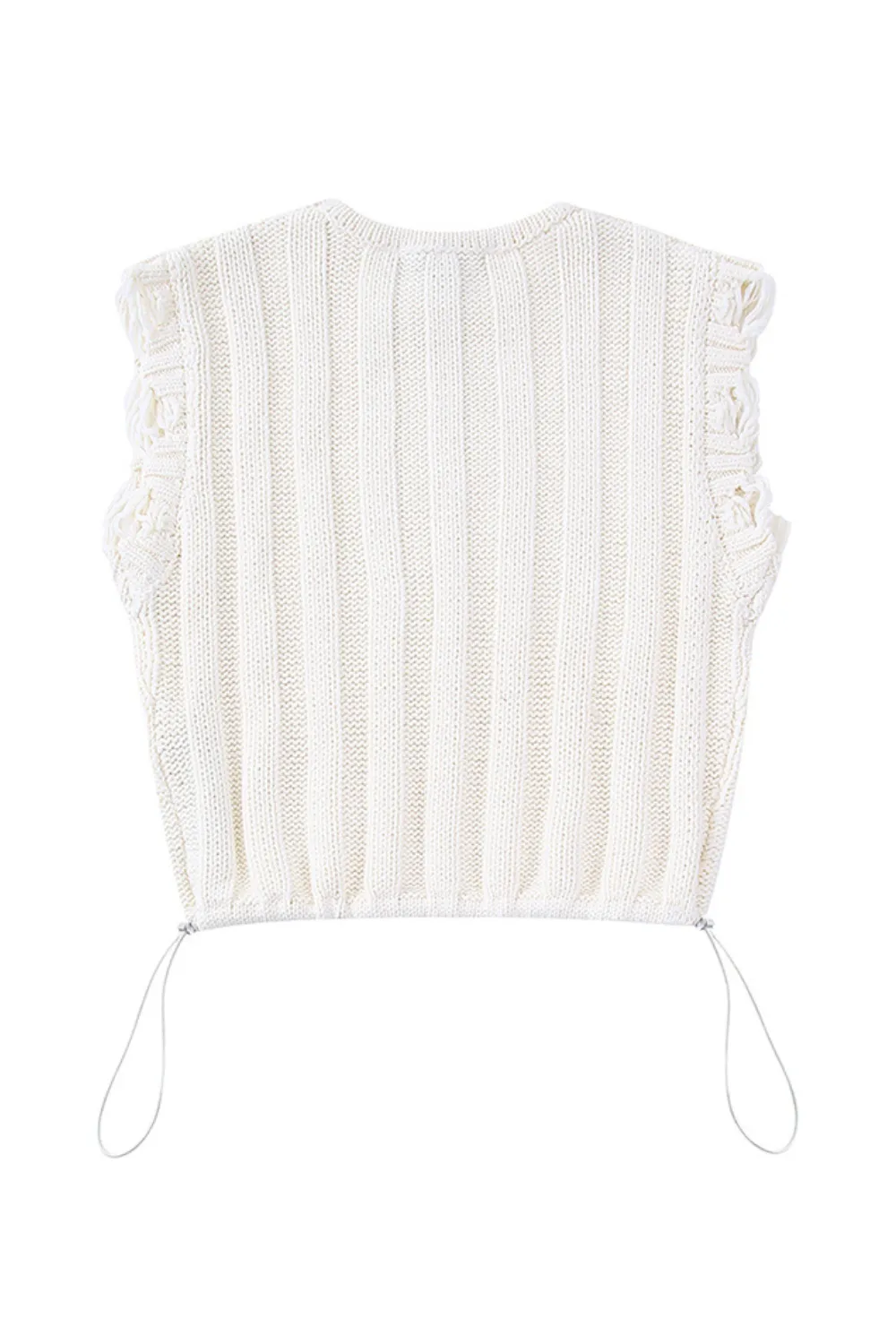 'Selah' Sleeveless Knitted Crop Top