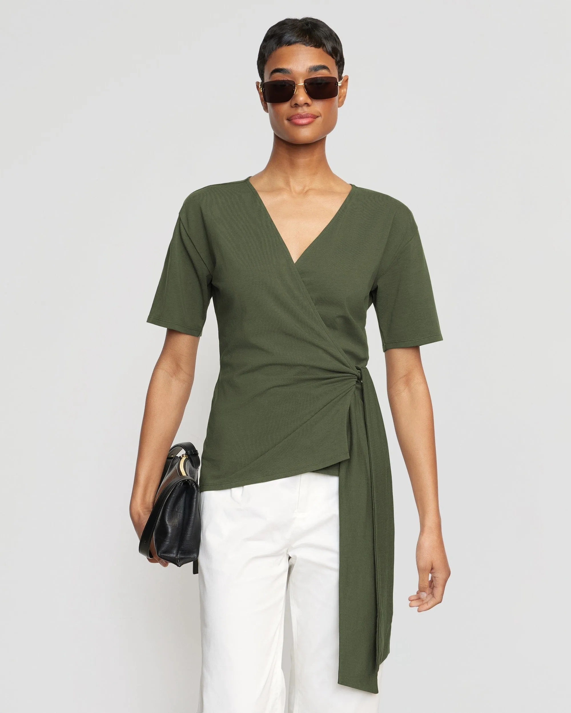 Sena Organic Cotton Wrap Tee