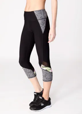 Stratus Colorblock Print Insert Capris