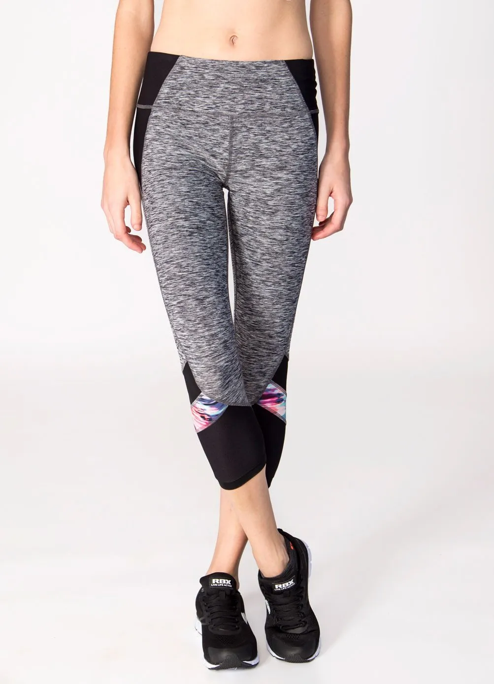 Stratus Colorblock Print Insert Capris