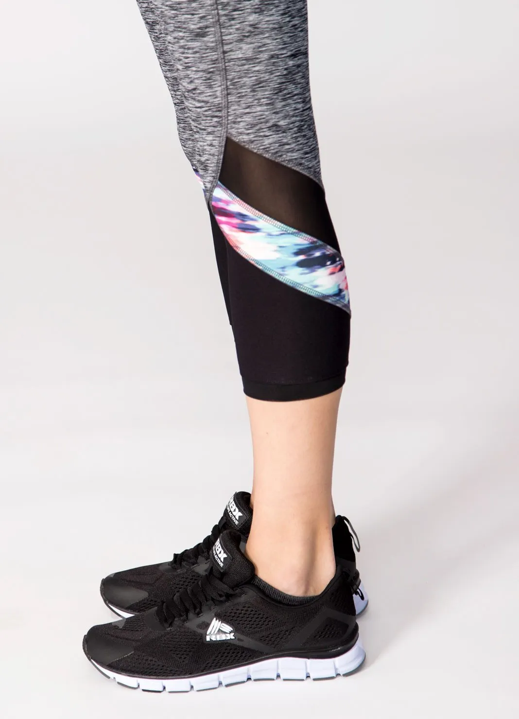 Stratus Colorblock Print Insert Capris