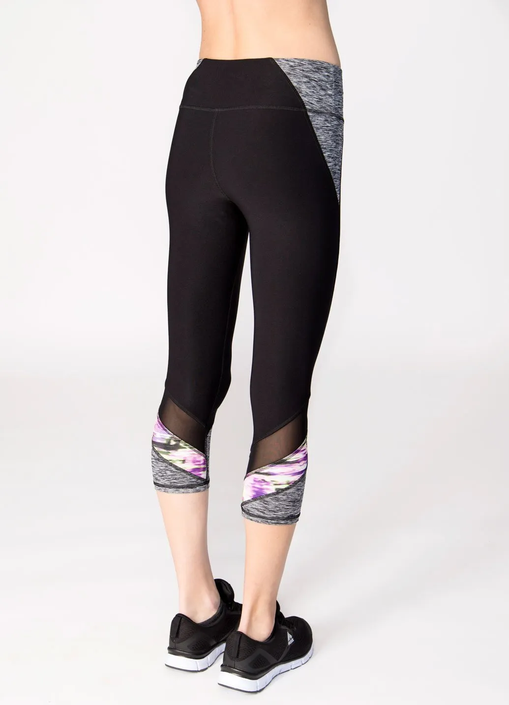 Stratus Colorblock Print Insert Capris