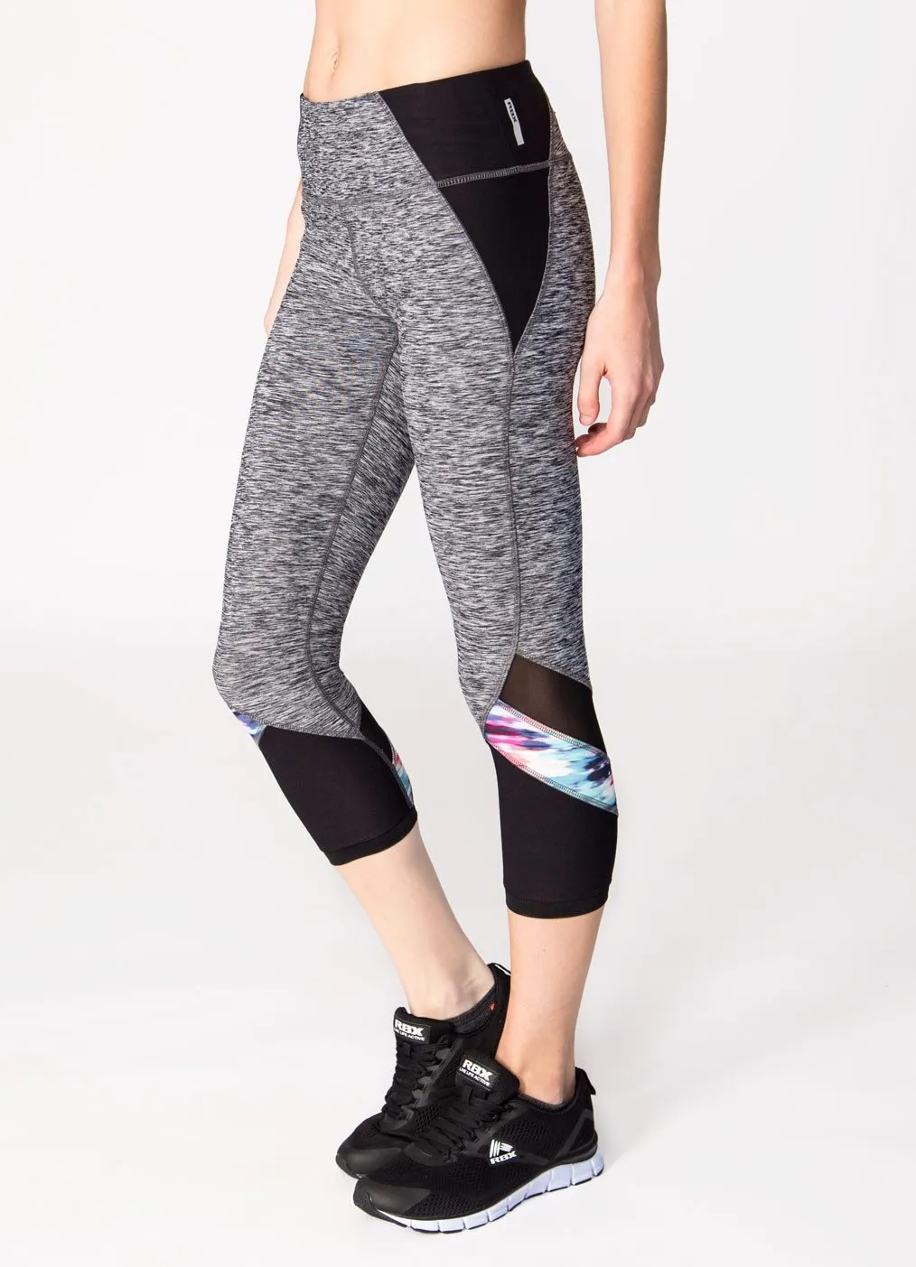 Stratus Colorblock Print Insert Capris